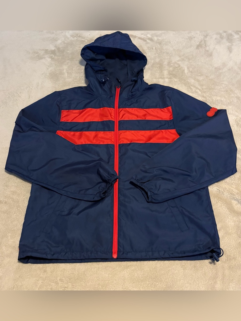 Princess Cruises Navy and Red Hooded Windbreaker – Unisex M